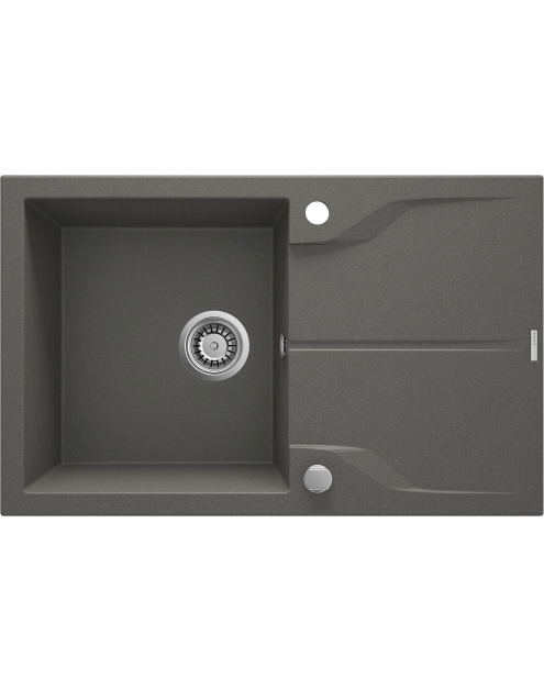 Zdjęcie: Zlewozmywak Andante antracyt metalik granit 1K Z/O 780x490x194, space saver DEANTE