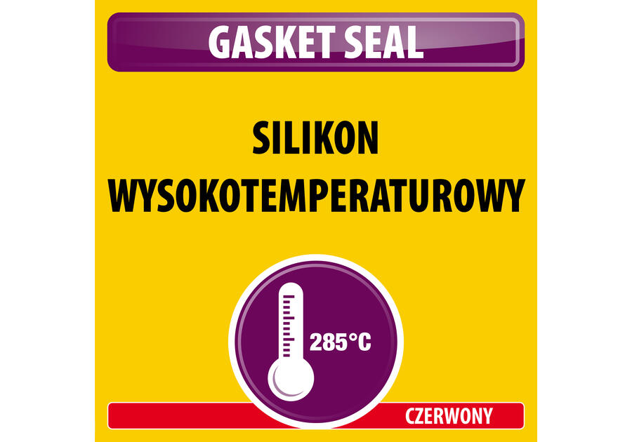 Zdjęcie: Silikon wysokotemperaturowy Gasket Seal tubka 60 g czerwony SOUDAL