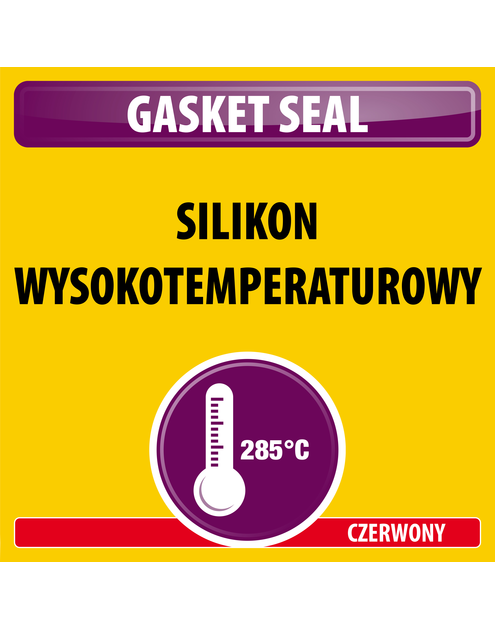 Zdjęcie: Silikon wysokotemperaturowy Gasket Seal tubka 60 g czerwony SOUDAL