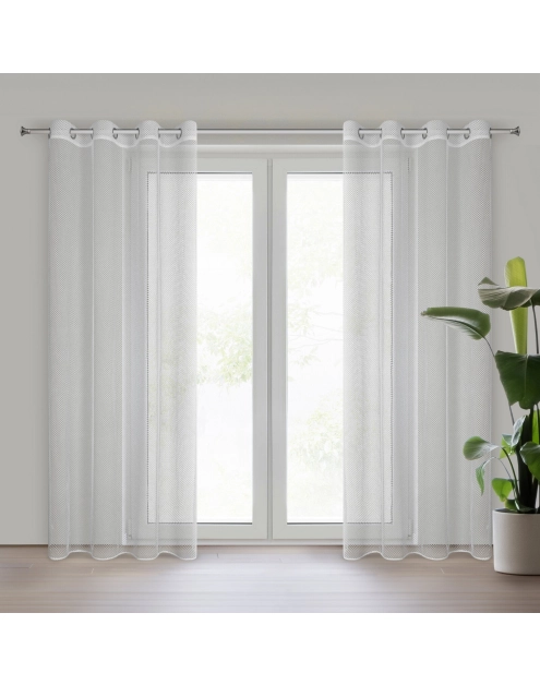Zdjęcie: Firana gotowa Abi 140 x 250 cm biały EUROFIRANY