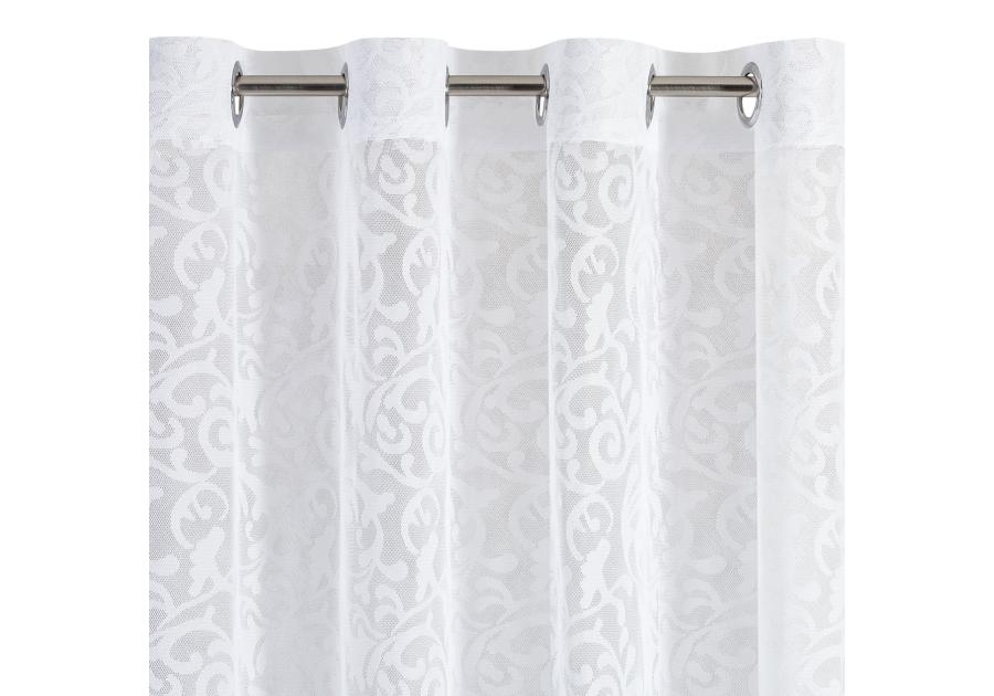 Zdjęcie: Firana Heather biała 140x250 cm na przlotkach EUROFIRANY