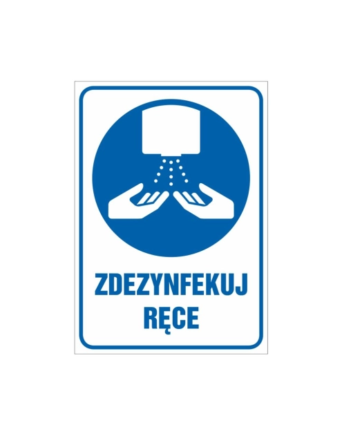 Zdjęcie: Oznaczenie "Zdezynfekuj ręce" 10,5x14,8 cm METRO