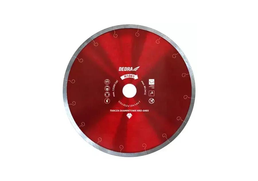 Zdjęcie: Tarcza diamentowa HRD GRES 200x25,4 mm DEDRA