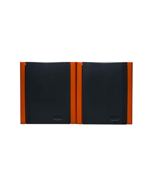 Zdjęcie: Gniazdo podwójne Bravo z uziemieniem natynkowy GNH-2BZ, IP54 pomarańcz POLMARK