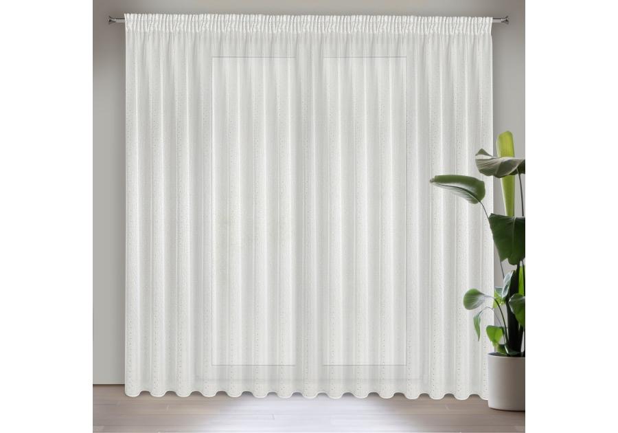 Zdjęcie: Firana gotowa Sibel na taśmie 400x250 cm biały EUROFIRANY