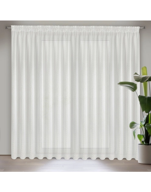 Zdjęcie: Firana gotowa Sibel na taśmie 400x250 cm biały EUROFIRANY