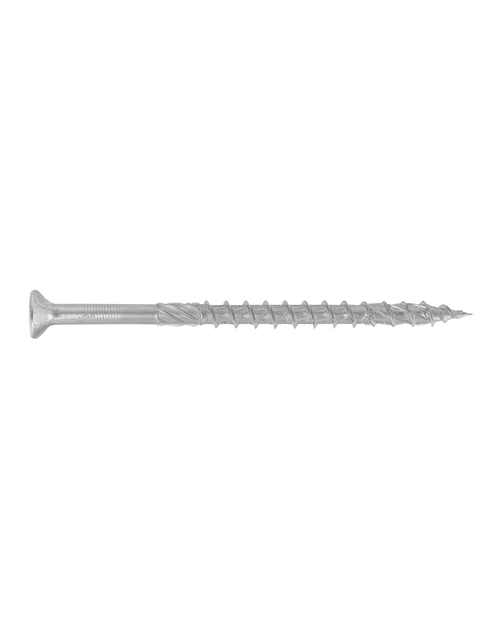 Zdjęcie: Wkręty konstrukcyjne do drewna z łbem stożkowym w białym ocynku KMWHT-B 5,0x80 200 sztuk WKRĘT-MET