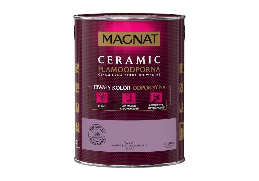 Zdjęcie: Farba ceramiczna 5 L magiczny almandyn MAGNAT CERAMIC