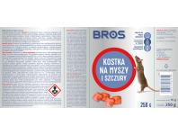 Zdjęcie: Kostka na myszy i szczury 250 g BROS
