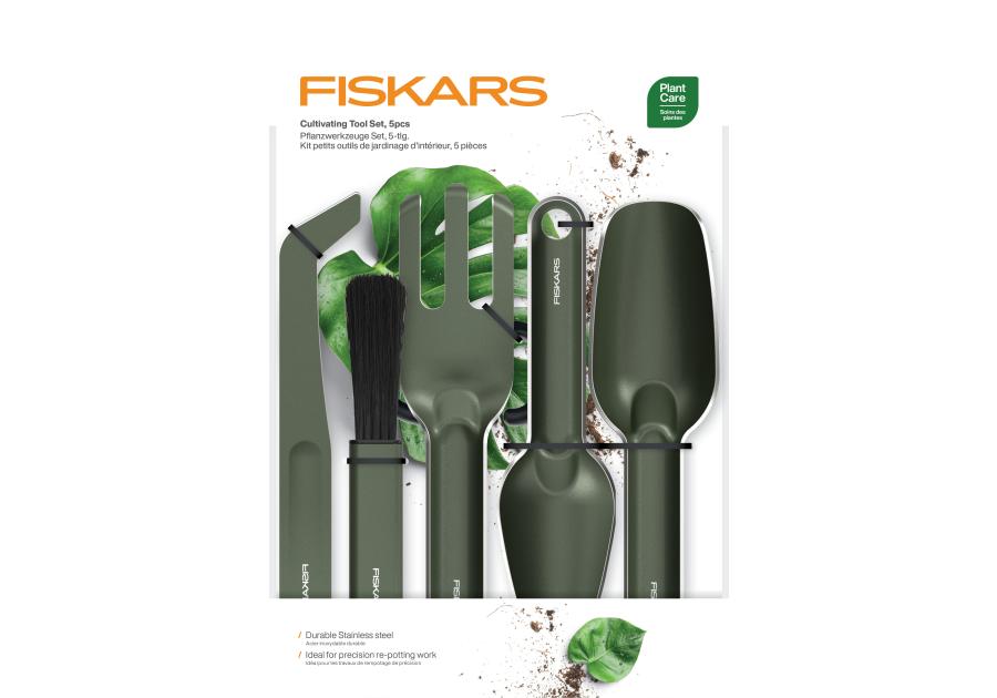 Zdjęcie: Zestaw metalowych narzędzi do sadzenia roślin Plant Care 5 sztuk FISKARS