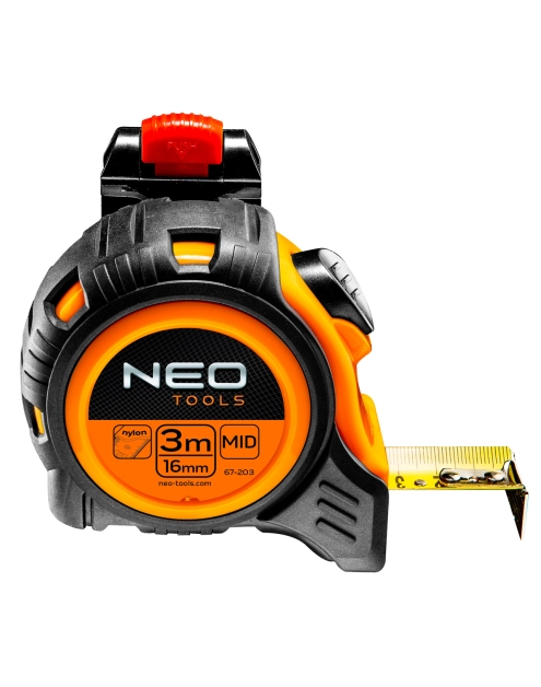 Zdjęcie: Miara zwijana stalowa 3 m x 16 mm, autostop, zaczep NEO