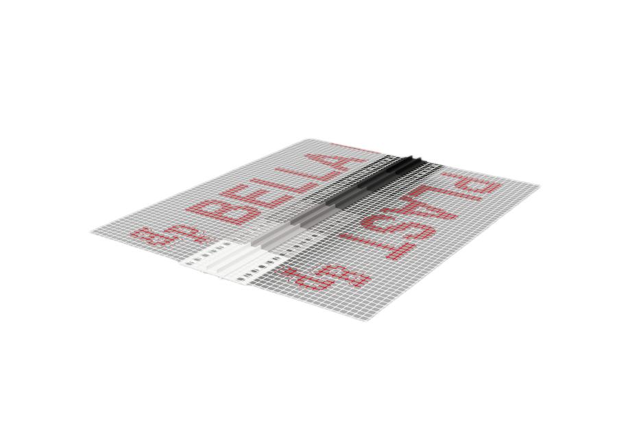 Zdjęcie: Listwa PVC do boniowania z siatką BP11 Mini Max L300 szary ciemny BELLA PLAST