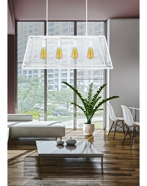 Zdjęcie: Lampa wisząca Finlandia biały 4xE27 IL MIO