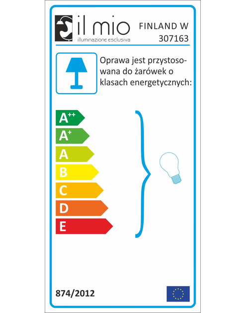 Zdjęcie: Lampa wisząca Finlandia biały 4xE27 IL MIO