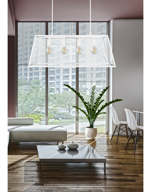 Zdjęcie: Lampa wisząca Finlandia biały 4xE27 IL MIO