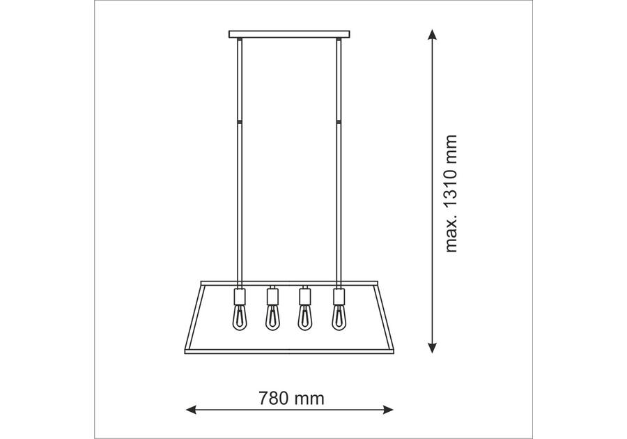 Zdjęcie: Lampa wisząca Finlandia biały 4xE27 IL MIO