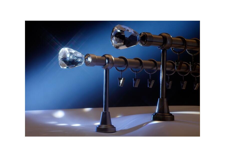 Zdjęcie: Karnisz pojedynczy Zeus fi 19 mm - 400 cm kula nikiel KARWEL