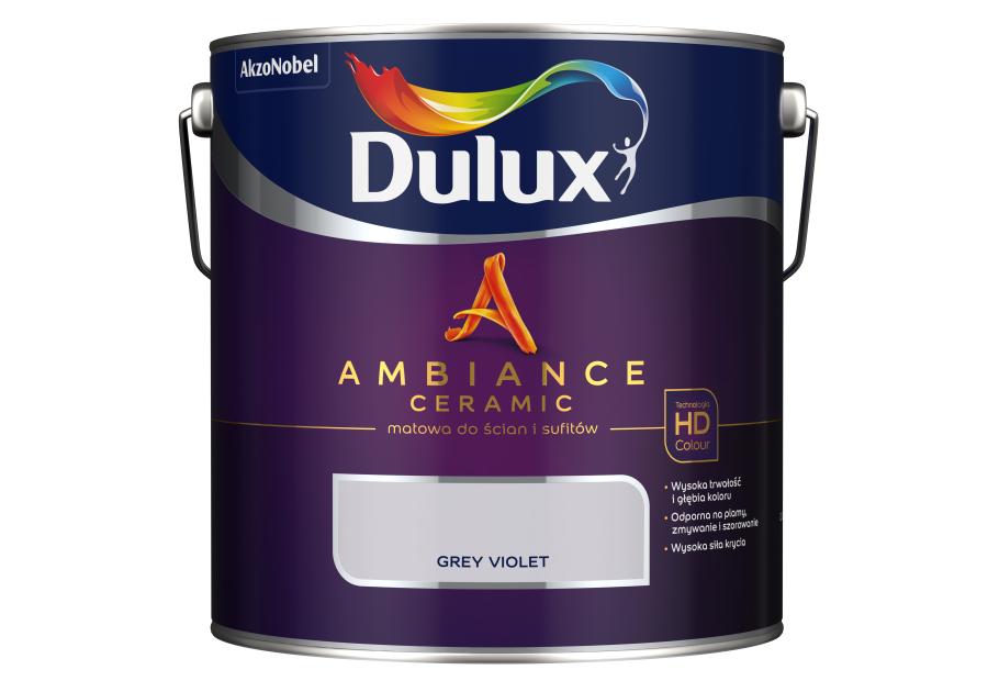 Zdjęcie: Farba ceramiczna Ambiance Grey Violet 2,5 L  DULUX