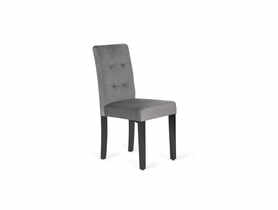 Krzesło tapicerowane Karo ciemnoszare czarne nogi TS INTERIOR