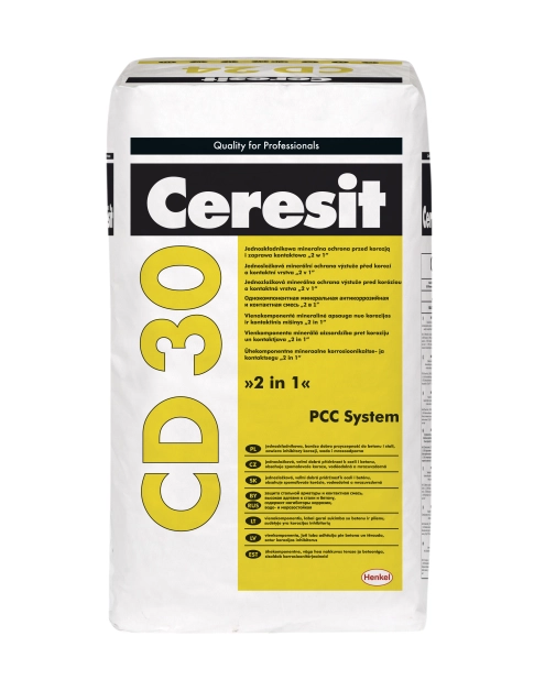 Zdjęcie: Powłoka antykorozyjna i warstwa kontaktowa CD30 25 kg CERESIT