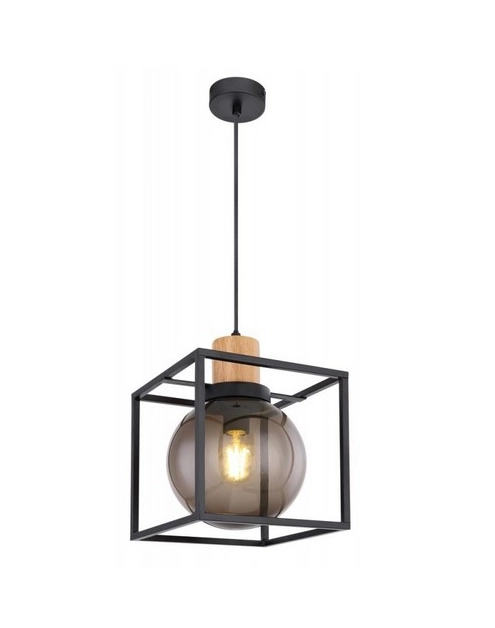 Zdjęcie: Lampa wisząca czarna metalowa dymiona Retro 2 CANDELLUX