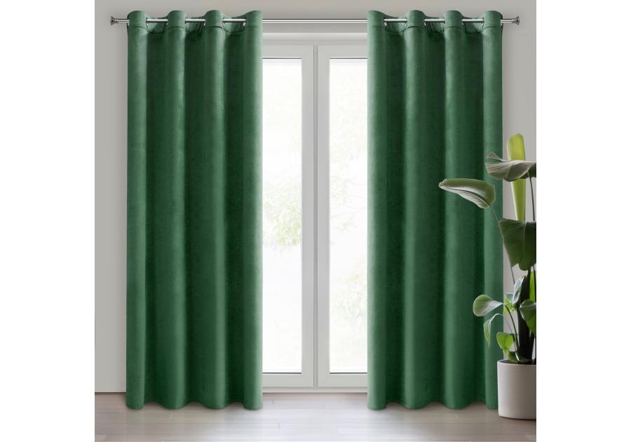 Zdjęcie: Zasłona gotowa Melanie 215x250 cm zielony EUROFIRANY