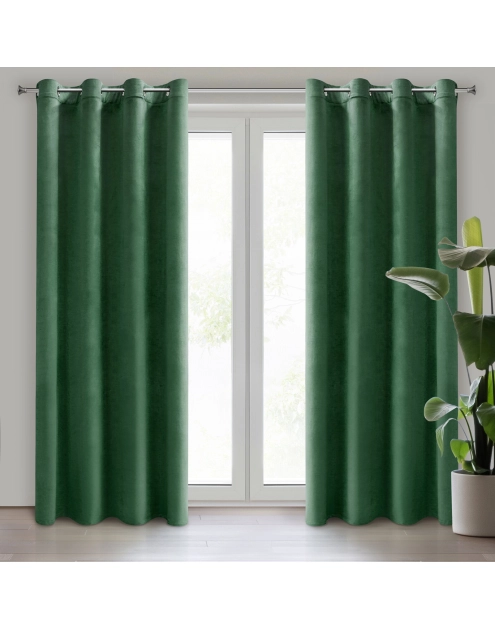 Zdjęcie: Zasłona gotowa Melanie 215x250 cm zielony EUROFIRANY