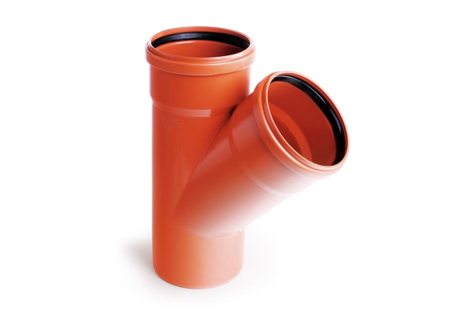 Zdjęcie: Trójnik kanalizacyjny KZ PVC 250/200 45 stopni PIPELIFE
