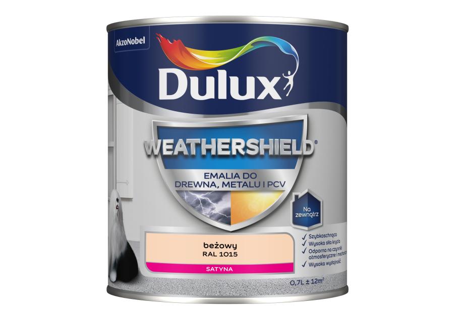 Zdjęcie: Emalia Dulux Weathershield beżowy RAL 1015 DULUX