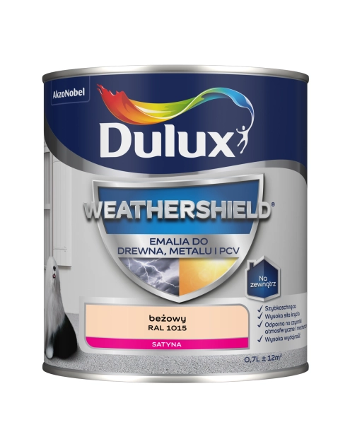 Zdjęcie: Emalia Dulux Weathershield beżowy RAL 1015 DULUX