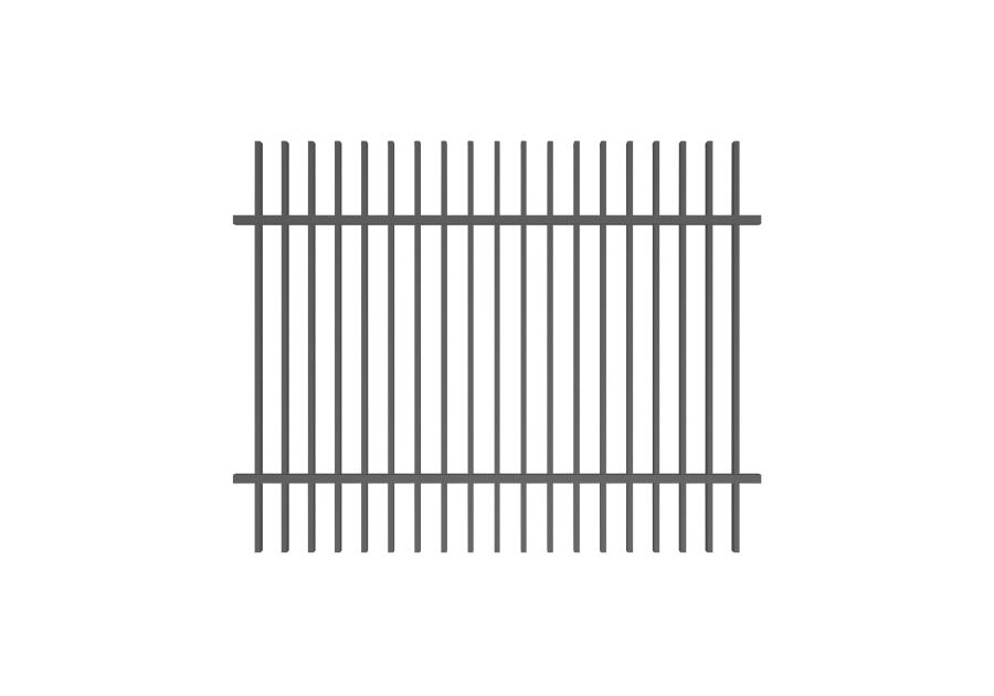 Zdjęcie: Przęsło Anika 2,00 m, 1,80 m ocynk+RAL 7016 struktura POLBRAM