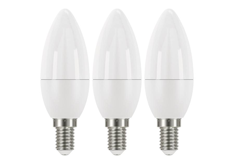 Zdjęcie: Żarówka LED Classic świeczka, E14, 5 W (40 W), 470 lm, neutralna biel 3PK EMOS