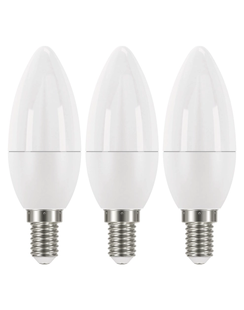 Zdjęcie: Żarówka LED Classic świeczka, E14, 5 W (40 W), 470 lm, neutralna biel 3PK EMOS