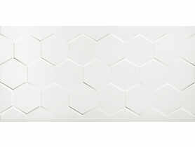 Płytka ścienna, glazura White Hexagone Shiny 30x60 cm NETTO