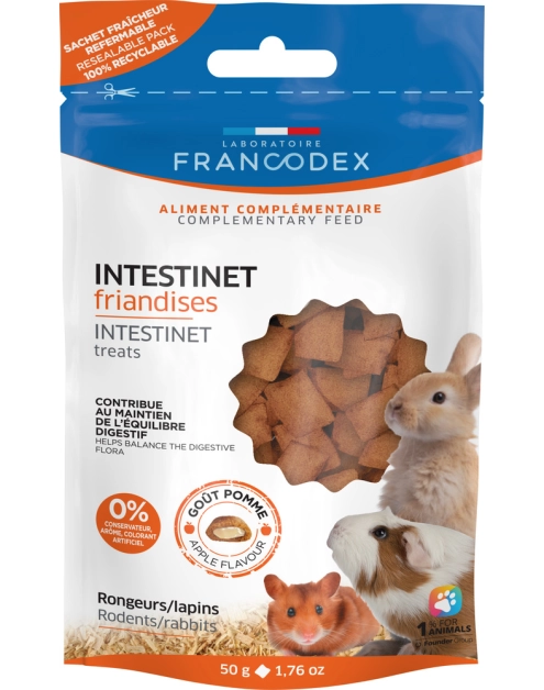 Zdjęcie: Przysmak dla gryzoni i królików Intestinet lepsze trawienia 50 g FRANCODEX