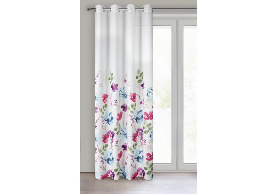 Zdjęcie: Zasłona gotowa Lira 140x250 cm bordowy EUROFIRANY