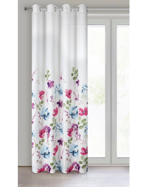 Zdjęcie: Zasłona gotowa Lira 140x250 cm bordowy EUROFIRANY