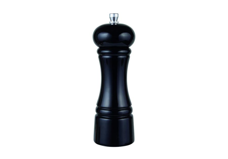 Zdjęcie: Młynek do pieprzu i soli drewniany 15 cm czarny lakierowany Chess AMBITION