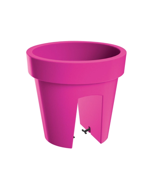 Zdjęcie: Donica Lofly Railing fuksja 25 cm PROSPERPLAST