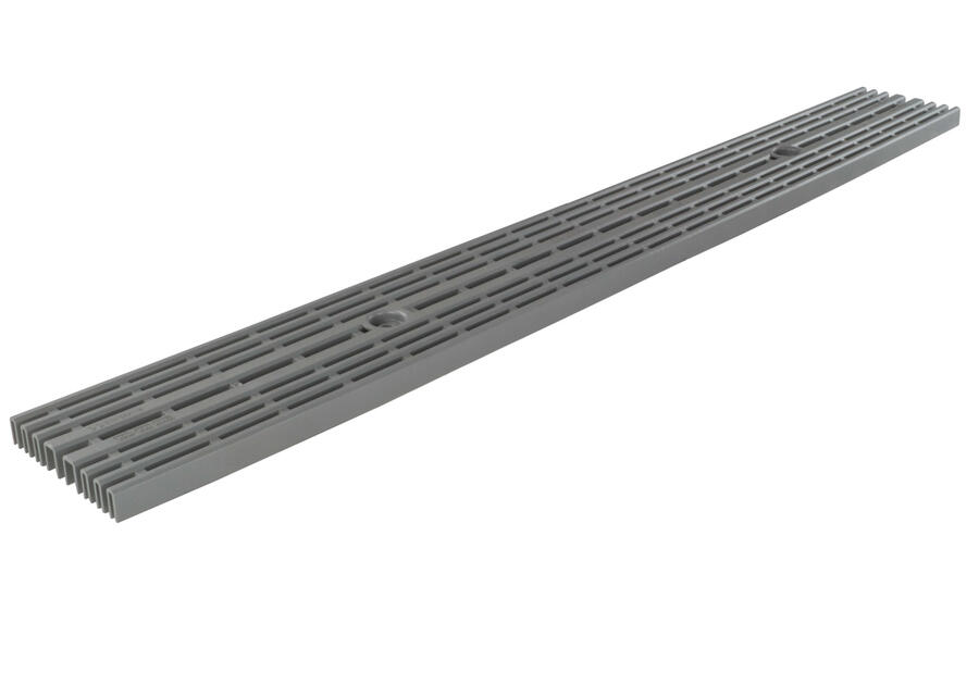 Zdjęcie: Odwodnienie liniowe krata PP line A15 popiel 1000x126x20 mm ZMM MAXPOL