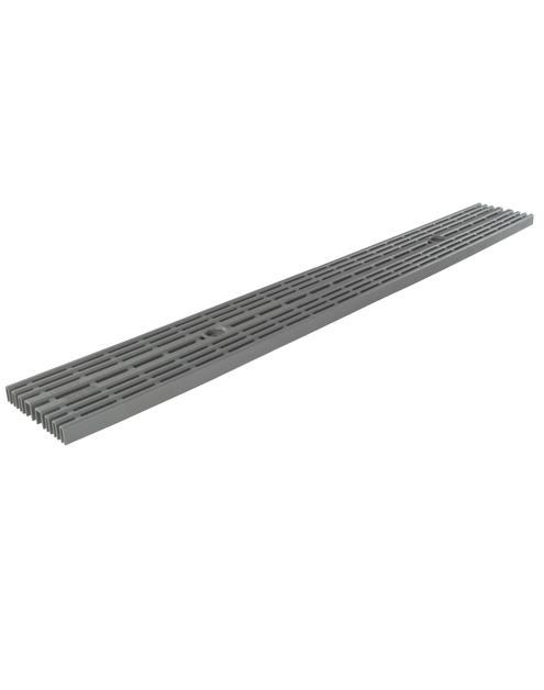 Zdjęcie: Odwodnienie liniowe krata PP line A15 popiel 1000x126x20 mm ZMM MAXPOL