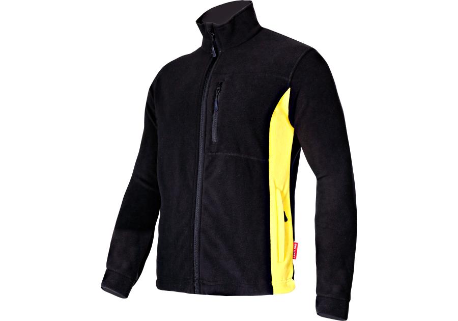 Zdjęcie: Bluza polarowa czarno-żółta, XL, CE, LAHTI PRO