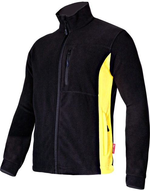 Zdjęcie: Bluza polarowa czarno-żółta, XL, CE, LAHTI PRO