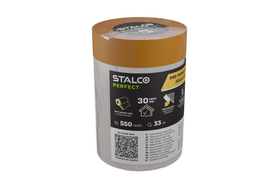 Zdjęcie: Folia ochronna z taśmą washi 550 mm x 33 m PERFECT