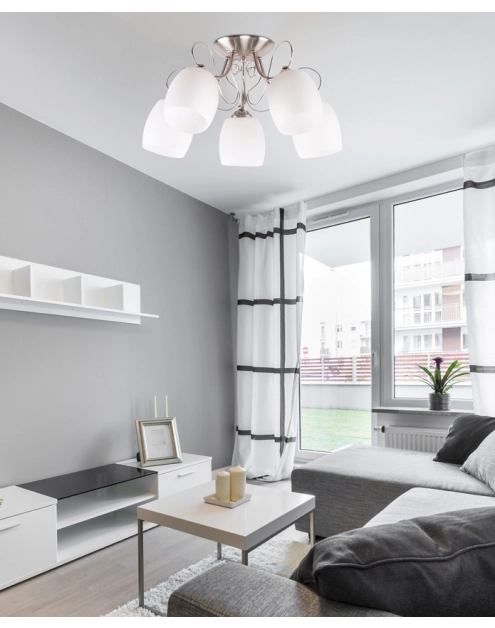 Zdjęcie: Lampa sufitowa chromowa 5x40 W Amba CANDELLUX