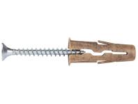 Zdjęcie: Kołek UNO Timber uniwersalny 8x32 mm z wkrętem 4,5x40 mm 20 szt. RAWLPLUG