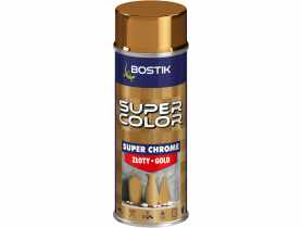 Lakier akrylowy z efektem super chromu Super Color Super Chrome, chrom złoty 400 ml BOSTIK