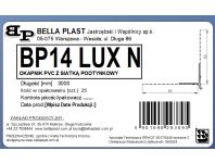 Zdjęcie: Listwa PVC okapnikowa, podtynkowa z siatką BP14 Lux N L300 biała BELLA PLAST