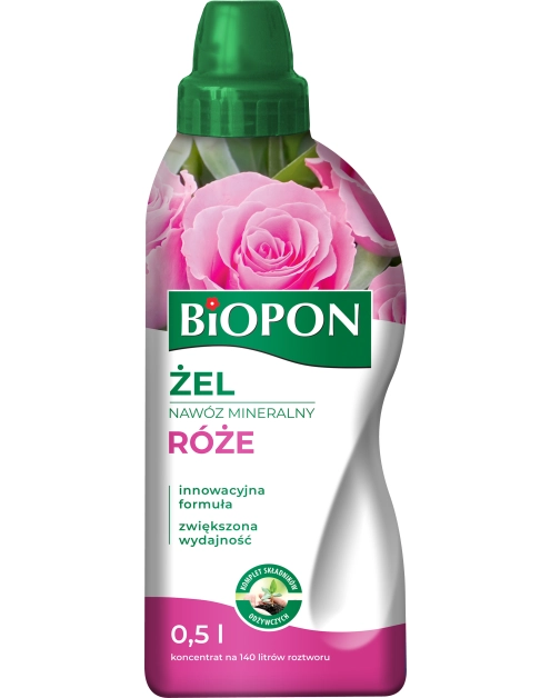 Zdjęcie: Żel nawóz mineralny do róż 0,5 L BIOPON
