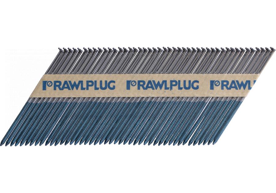 Zdjęcie: Gwoździe 3,1x90 pierścieniowe na papierze 2200 sztuk, 2 gazy, do gwoździarki WW90CH/WW90II KOELNER